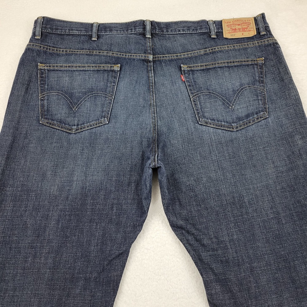 Levis 559 Relaxed Straight Jeans Mens 48x30 Blue Cotton Denim Mexico Y2K Retro - Picture 11 of 11